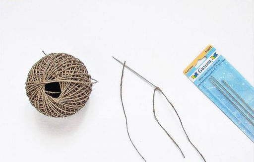 Иглы для шитья ручные Gamma N-222 для переплет. работ 4-7 4 шт. в блистере