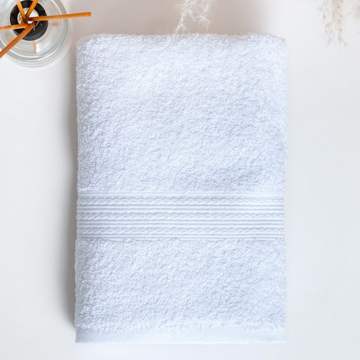 Полотенце махровое 40х70 см, белый, 440 г/м2, хлопок 100% - Simaland фото 2