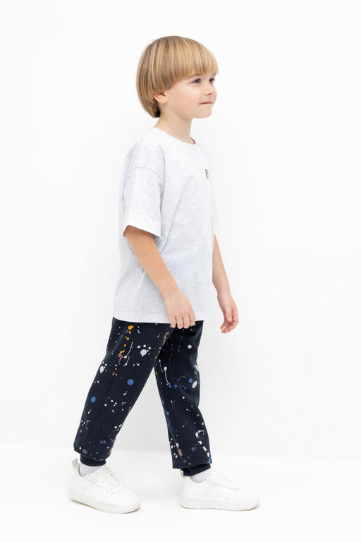 КР 400529/индиго,космические брызги брюки для мал