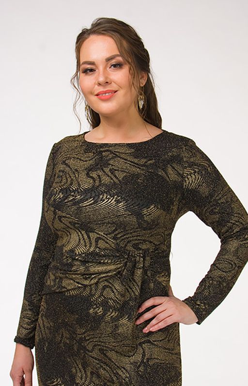 Великолепное платье ассиметричного кроя. На талии деталь с драпировкой, напоминающая по форме бант. - Ckc collections фото 5