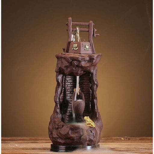 Подставка для благовоний TAKE IT EASY «Колодец», набор благовоний конусы, стелющийся дым, 25×10×10 см, с подсветкой, батарейки LR=44