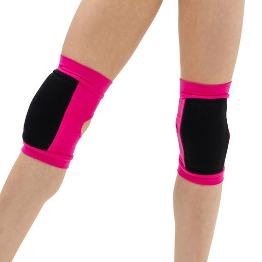 Наколенники для гимнастики и танцев Grace Dance, с уплотнителем, р. XXS, 3-5 лет, цвет фуксия/чёрный  фото 8