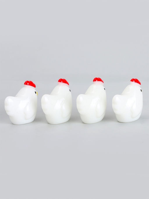 Миниатюра кукольная «Курочка», набор 4 шт., размер 1 шт. — 1,1 × 2,1 × 2,5 см