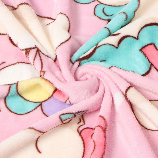 Плед Павлинка Единороги розовый 100х150см, аэрософт, 190г/м, полиэстер 100% - Павлина фото 5