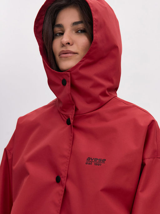 Плащ женский OVERSIZE 22271-389 кирпичный