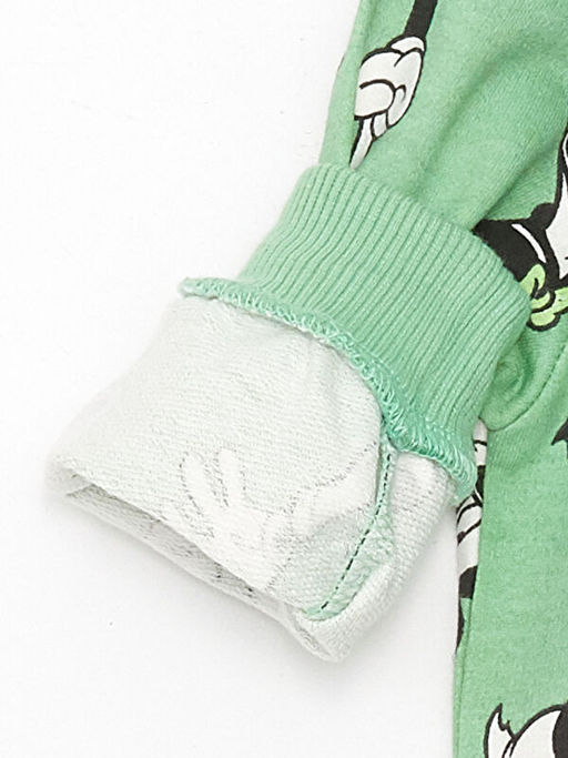 Bisiklet Yaka Mickey ve Arkada?lar? Bask?l? Erkek Bebek Sweatshirt - Waikiki фото 3