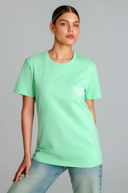 Арт. 3174 Футболка женская 44-52 (5 шт) Цвет:салатовый - Калинка фото 4