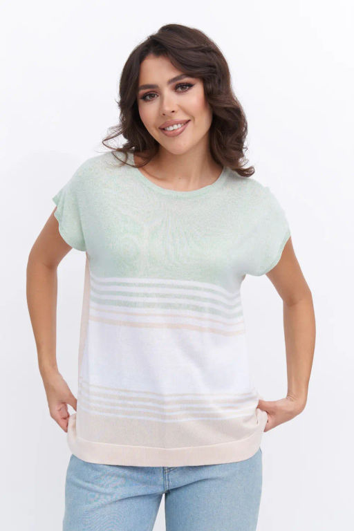 БЕЛАРУСЬ Джемпер Д 3289/бежево-мятный