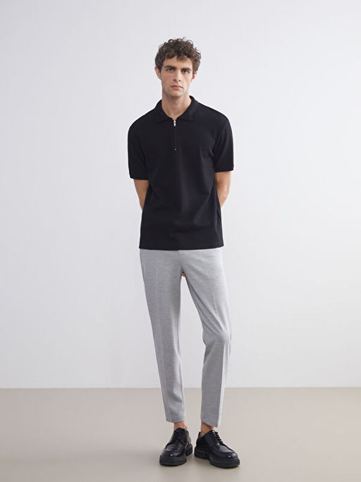 Polo Yaka Penye Erkek Ti??rt