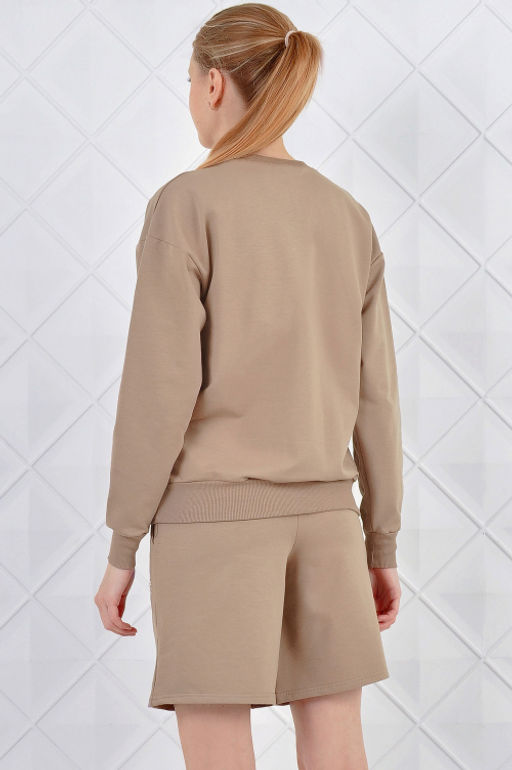 Арт. 5342 Костюм женский с шортами 42-50 (5 шт) Цвет:верх- темно-серый, низ- темно-серый - Калинка фото 4