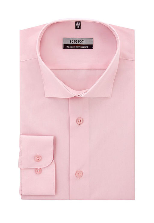 Сорочка мужская длинный рукав GREG 620/139/LT ROSE/Z_GB  фото 2