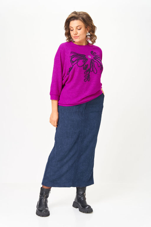 Костюм Michel Chic 1442 пурпурный, синий  фото 6