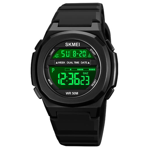 Часы наручные Skmei мужские электронные спортивные 1821black-black
