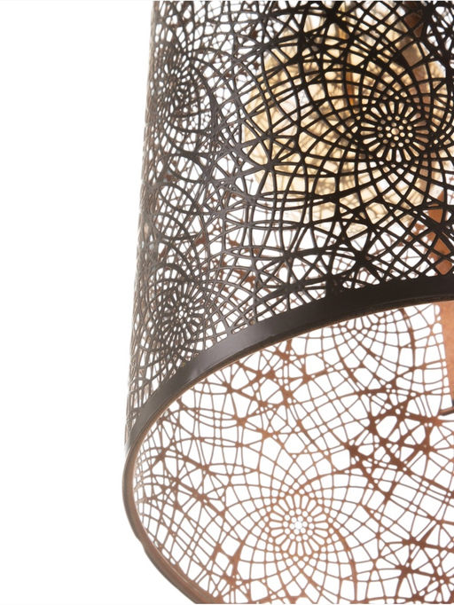 Светильник «Манчестер» (Вышивка) 1×40 Вт Е27 черный 12.5×12.5×24+100 см