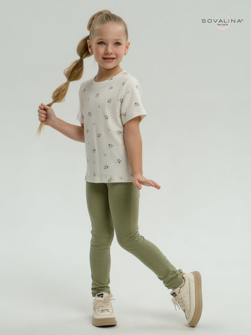 Костюм Мулан бордовые тюльпанчики-оливка - Sovalina фото 17