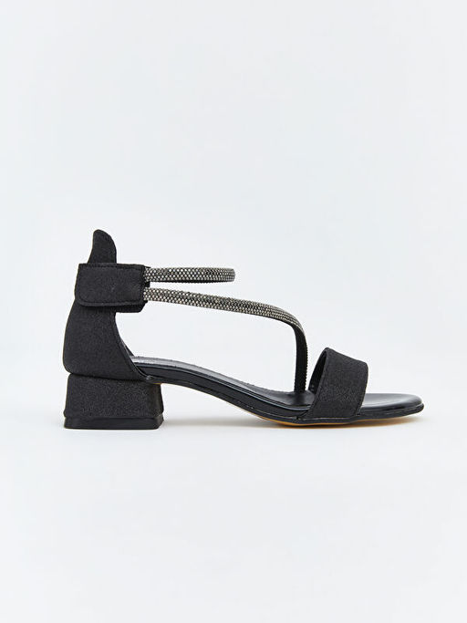 Ta?l? K?z ?ocuk Topuklu Ayakkab?