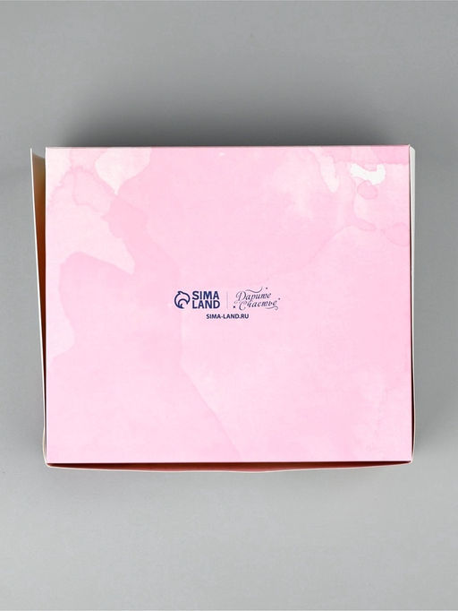 Цена за 5 шт. Кондитерская упаковка для макарун с окном, Самой нежной, 16.5?19?5.5 см