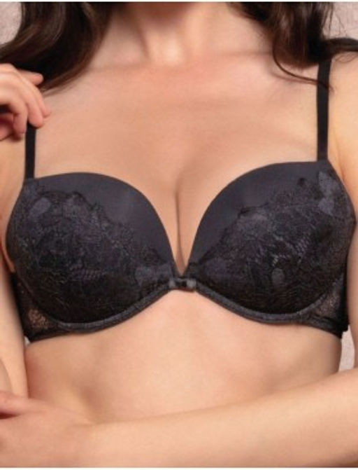 Бюст Super Balconcino in pizzo Super Push up DOUBLE - nero - Lormar фото 2