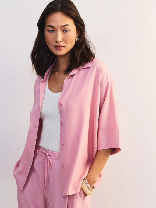 Льняная блуза свободного кроя ZR2605012001-90 / Zarina