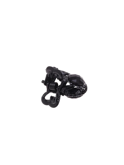 Цена за 12 шт. Крабик для волос «Чёрный ажур», подсолнух, 2.5 см, чёрный