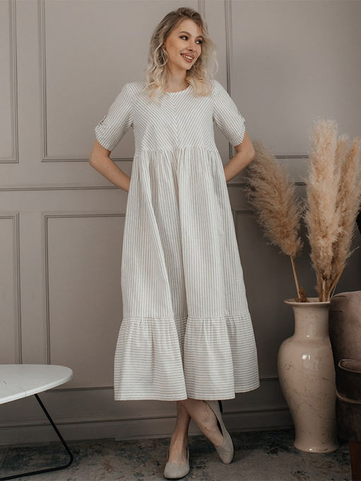 платье лен 50%, хлопок 50% - Волтри фото 3