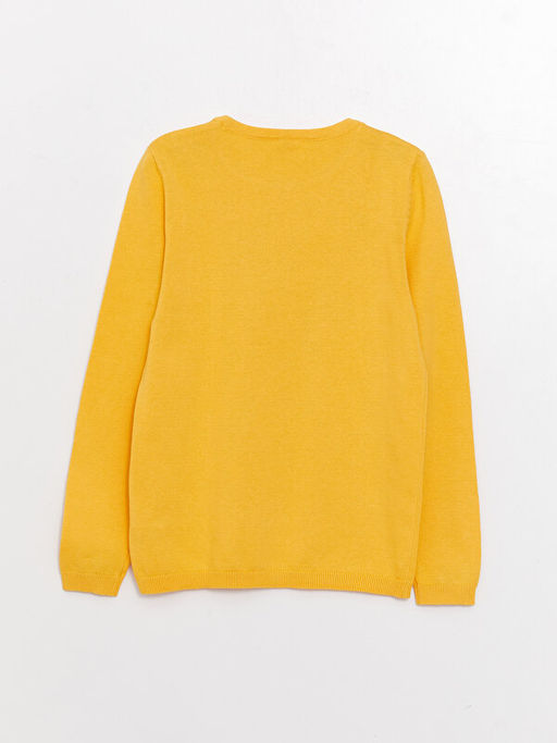 Bisiklet Yaka Basic Uzun Kollu K?z ?ocuk Triko Kazak - Waikiki фото 2