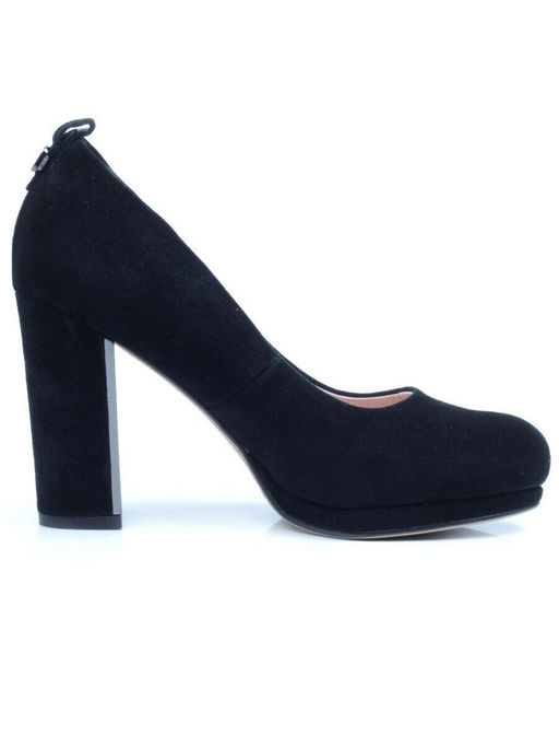 06-X0616-H187-K20 BLACK Туфли женские (натуральная замша)