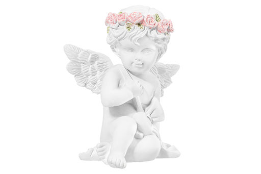 Статуэтка 9*7*10,5 см "Ангелочек с бантом"