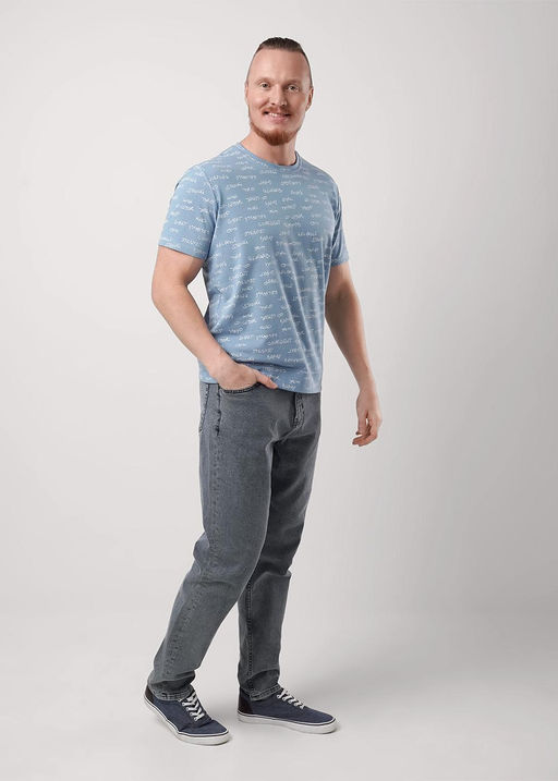 CLE Футболка муж. 552475/09зн т.голубой/молочный - Clever wear фото 6
