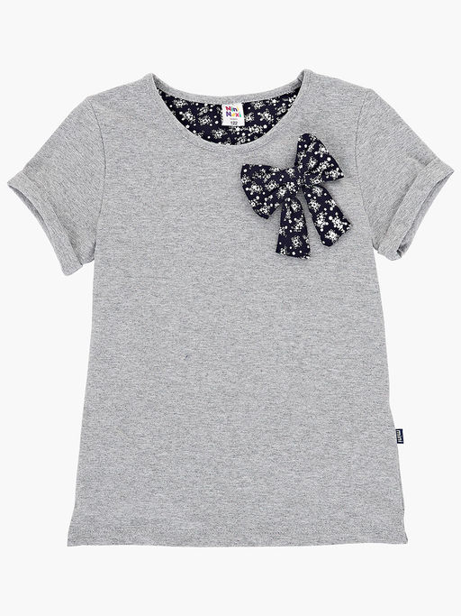 Футболка для девочки UD 0611 серый - Mini maxi фото 7