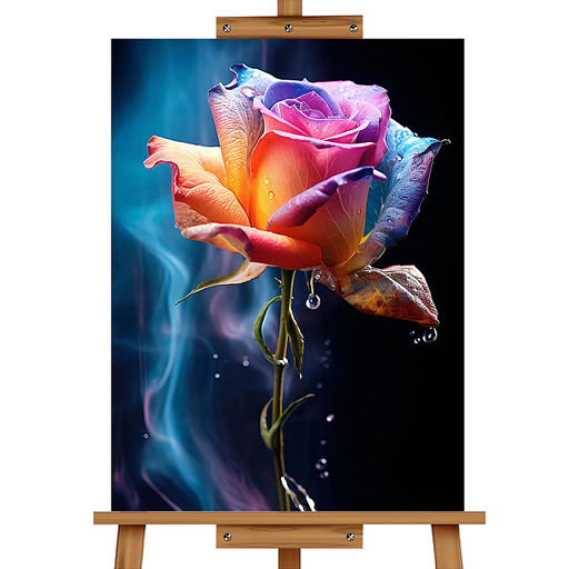 Мозаика алмазная "Роза" 20*30см.