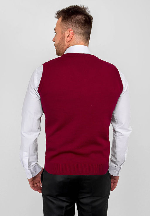 Жилет мужской CASINO c125-бордовый  фото 6
