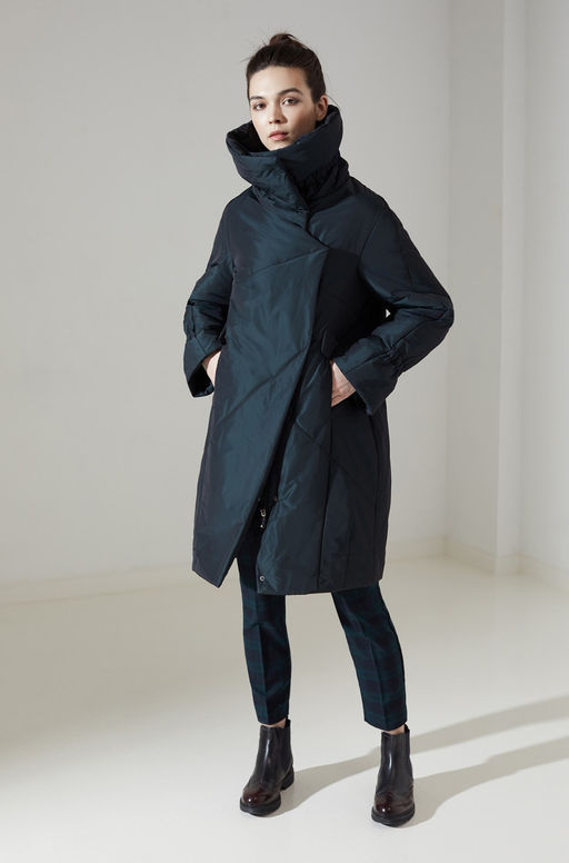 Пальто женское арт. 218W, темно-зеленый