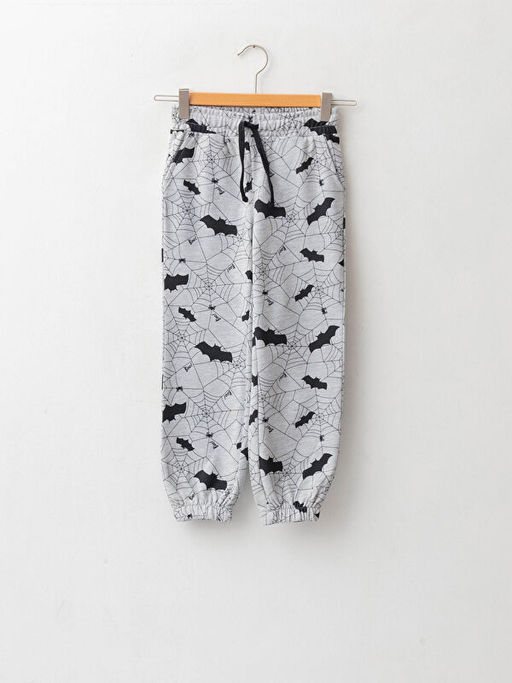 Beli Lastikli Bask?l? K?z ?ocuk Jogger E?ofman Alt?