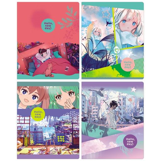 Цена за 2 шт. Тетрадь 40л. BG "Hello, new day" клетка (Т5ск40 11056)