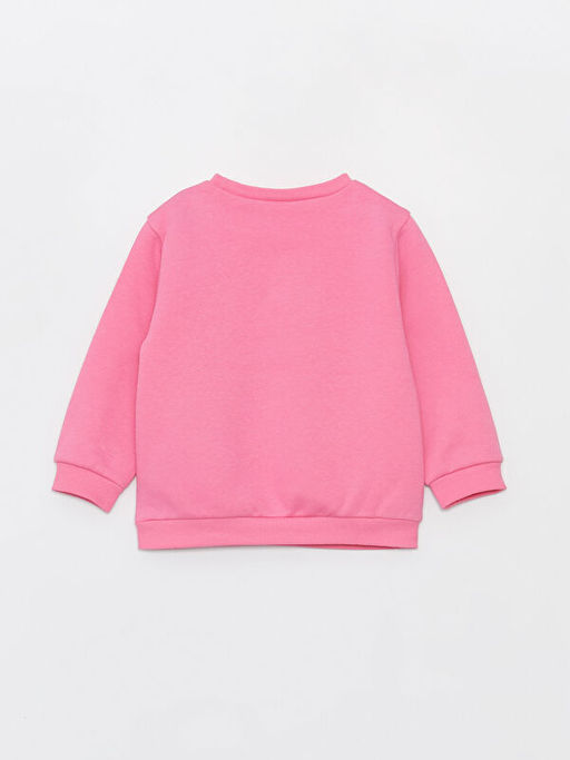 Bisiklet Yaka Bask?l? K?z Bebek Sweatshirt - Waikiki фото 3