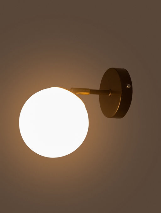 Бра 74542/1W, 1x40Вт, E14, цвет латунь/чёрный