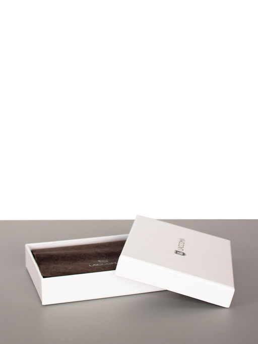 LACCOMA обложка для паспорта LA-3777-коричневый-золото натуральная кожа  фото 5