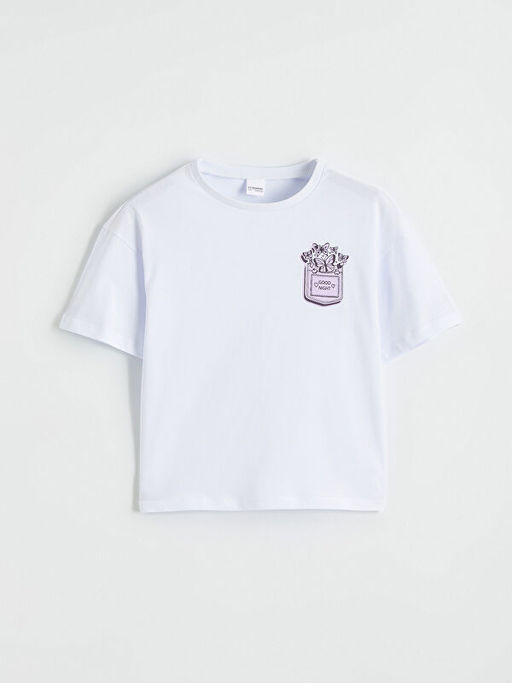 Bisiklet Yaka K?z ?ocuk ?ortlu Pijama Tak?m?