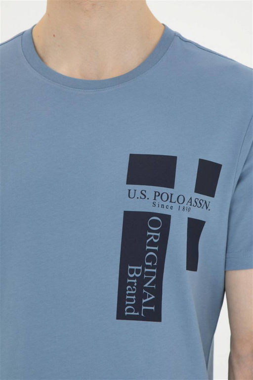 Мужская футболка цвета индиго - U.s. polo assn фото 7