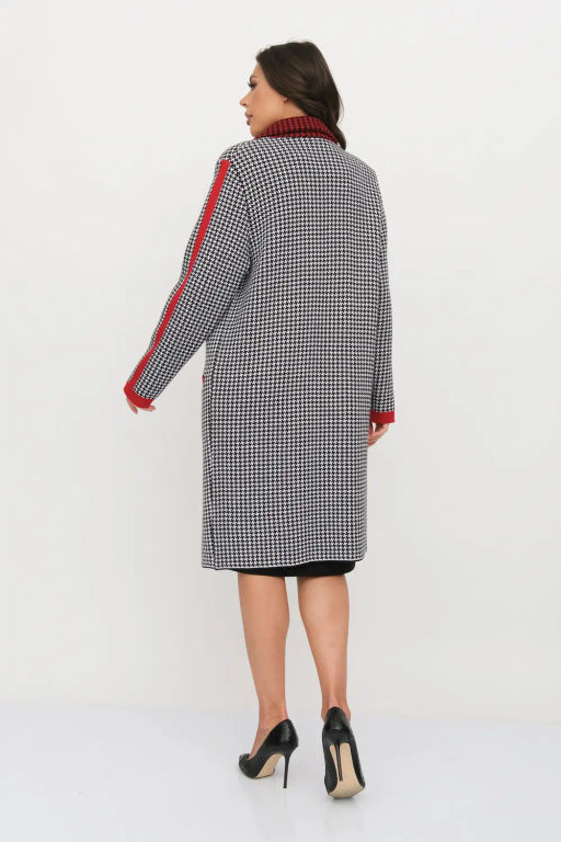 БЕЛАРУСЬ Кардиган Д 2867/черно-красный