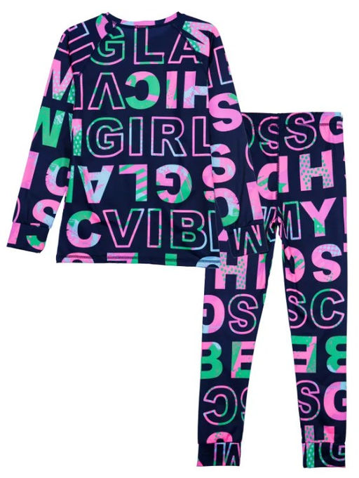 32321468 Термокомплект для девочек: брюки, толстовка