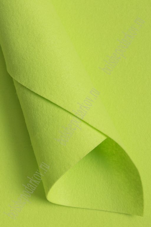 Фетр мягкий 1 мм, Корея Royal 40*55 см (5 шт) лаймовый А 31