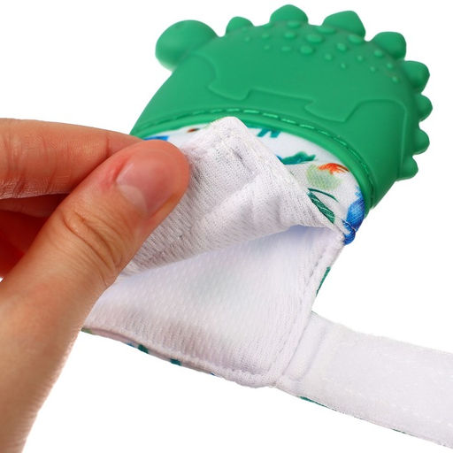 Прорезыватель-рукавичка Крошка Я «Динозаврик», от 3 мес