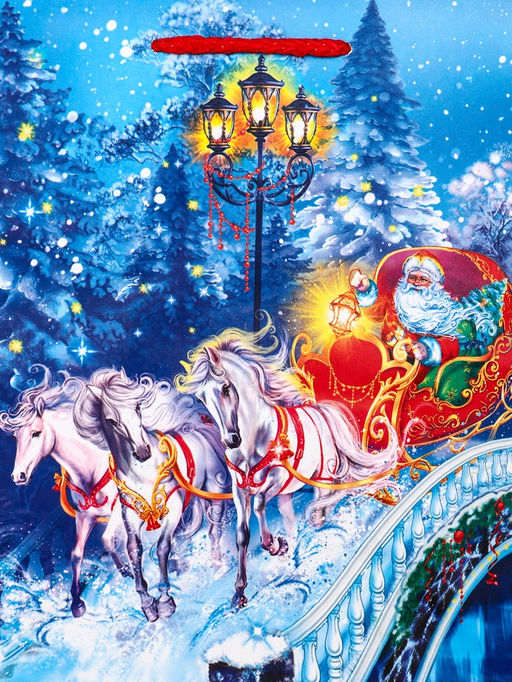 Цена за 6 шт. Пакет подарочный новогодний ламинированный, «На встречу Новому Году», 18×10×22.3 см