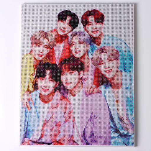 Алмазная мозаика с полным заполнением на холсте с подрамником «K-POP», 40×50 см