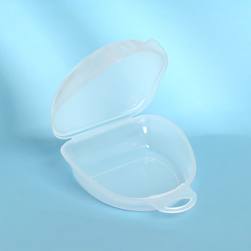 Цена за 2 шт. Контейнер для протезов, стоматологический, 8×7×3 см, прозрачный