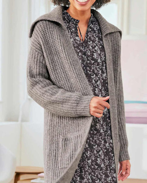 Пальто, серое - Linea tesini фото 5