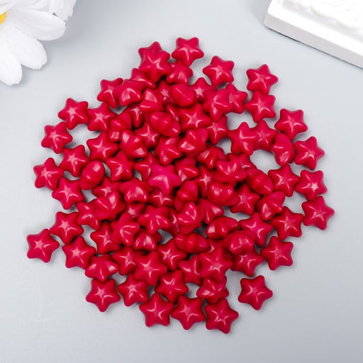 Сургуч в гранулах в пакете Звёздочки фуксия матовый 55 гр 12х8 см - Simaland фото 2