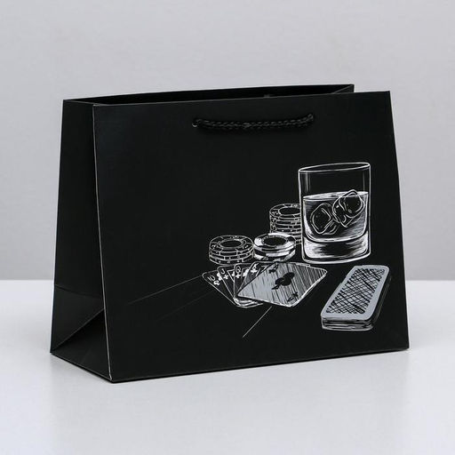 Цена за 2 шт. Пакет подарочный ламинированный, упаковка, Hobby, MS 23 х 18 х 10 см